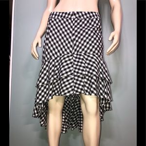 A NEW DAY • Gingham Hi-Lo Midi Skirt / size (12)